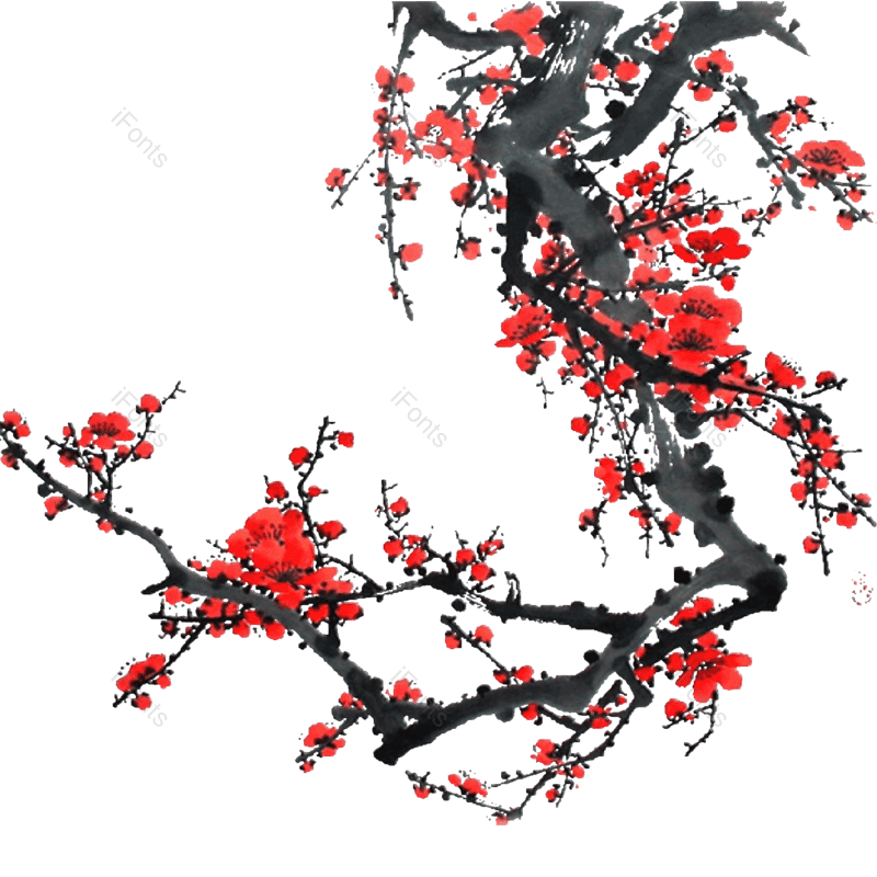 水墨图片,中国风元素,春节PNG,过年免抠素材
